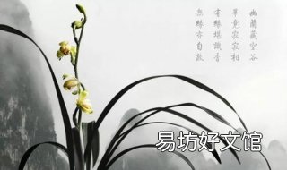 空谷幽兰什么意思 空谷幽兰什么意思解释