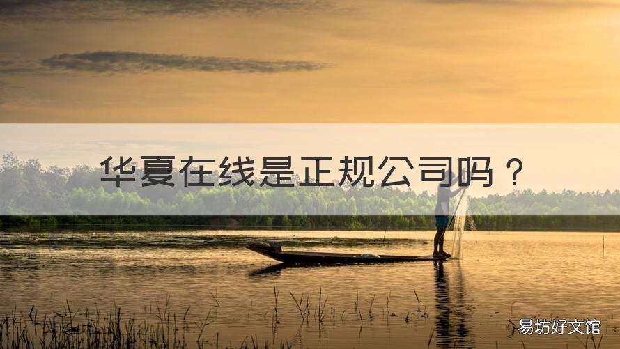 华夏在线是正规公司吗 华夏在线公司简介