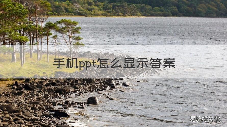 手机ppt怎么显示答案
