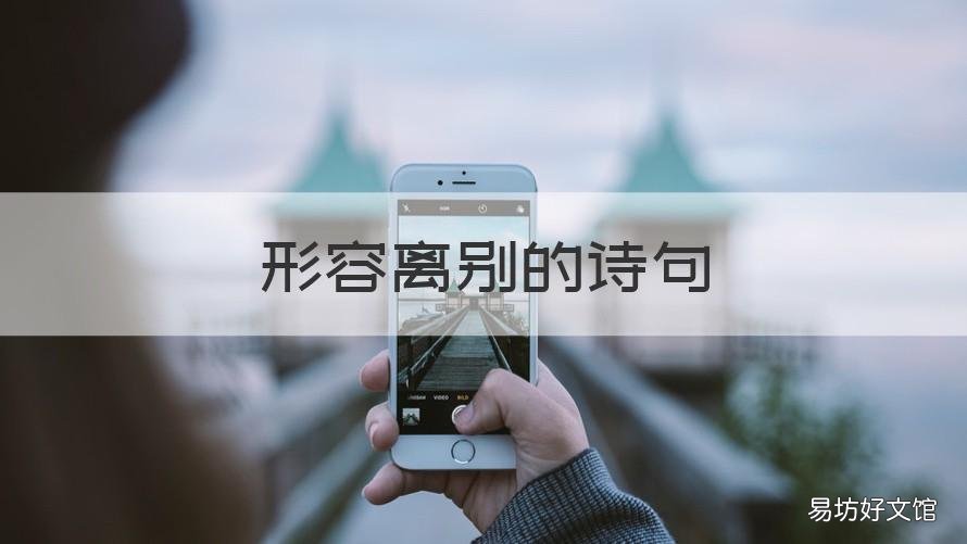 形容离别的诗句 形容离别的诗句李清照