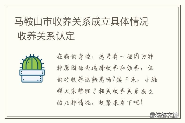 马鞍山市收养关系成立具体情况 收养登记机关