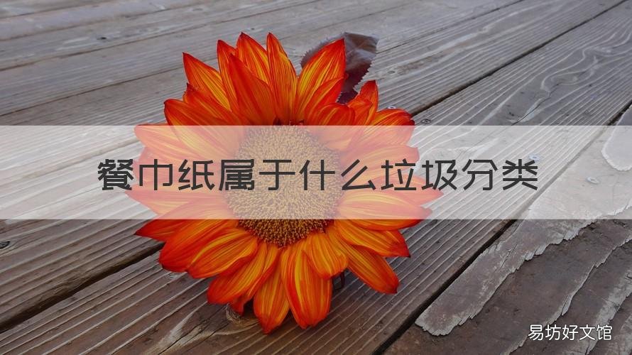 餐巾纸属于什么垃圾分类 餐巾纸属于哪一类垃圾?