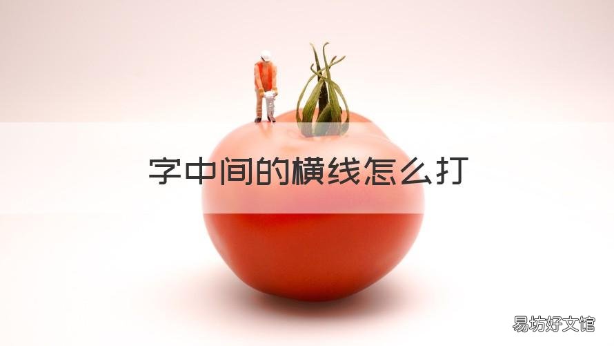 字中间的横线怎么打 字中间的横线怎么打王者荣耀