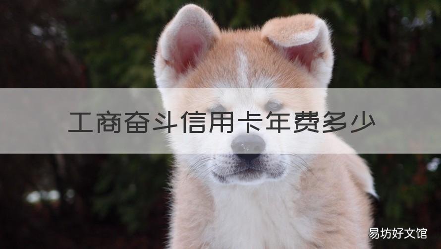 工商奋斗信用卡年费多少 工商的信用卡年费多少