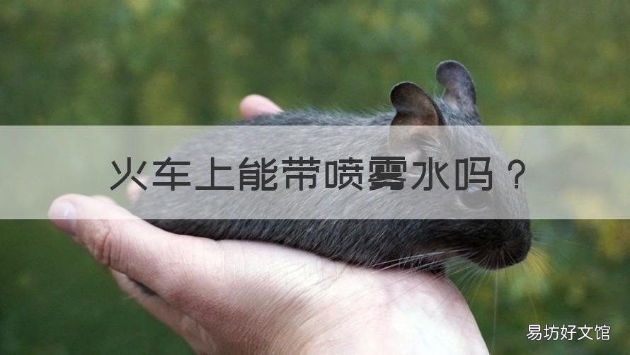 火车上能带喷雾水吗 火车上能带喷雾不