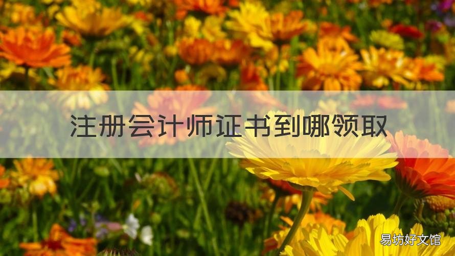 注册会计师证书到哪领取 如何领取注册会计师