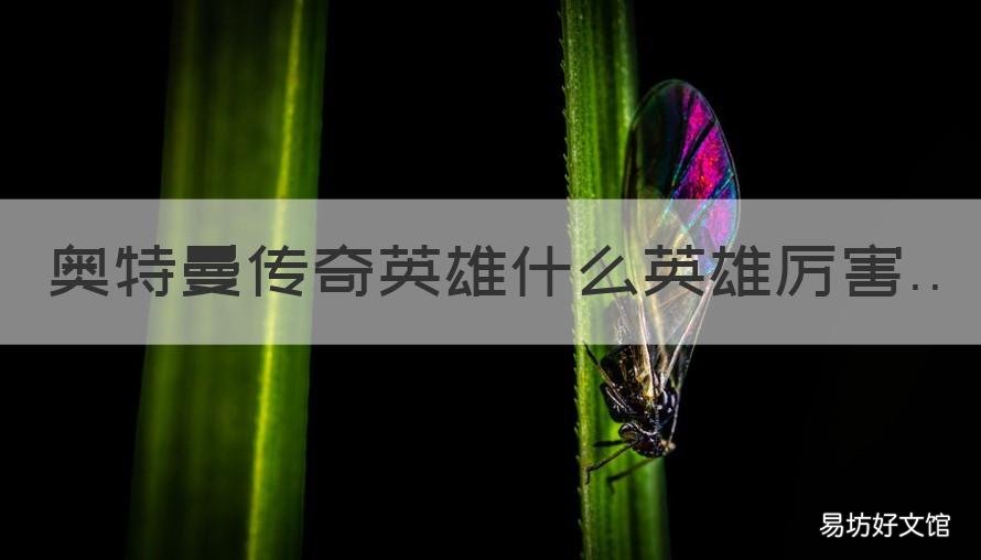 奥特曼传奇英雄什么英雄厉害 奥特曼传奇英雄哪几个最厉害