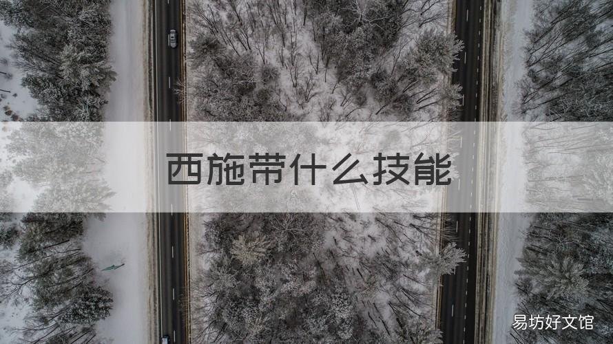 西施带什么技能 西施该带什么技能