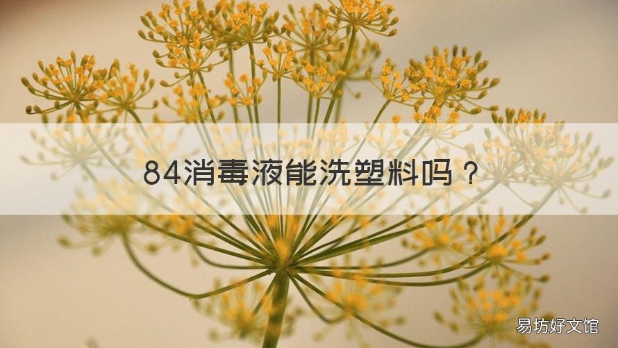 84消毒液能洗塑料吗 84消毒液可以擦塑料吗