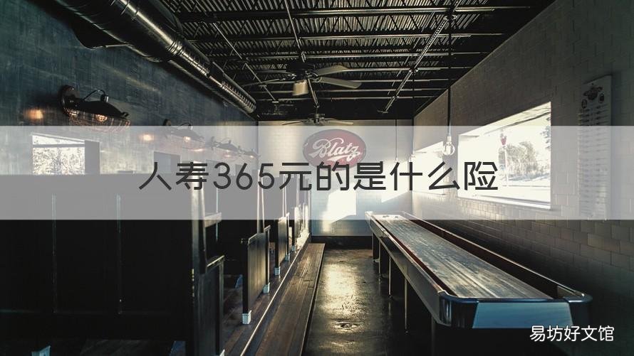 人寿365元的是什么险 人寿保险365元是什么保险