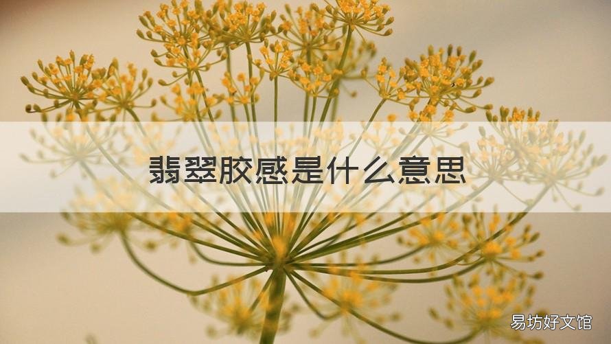 翡翠胶感是什么意思 翡翠光感 胶感