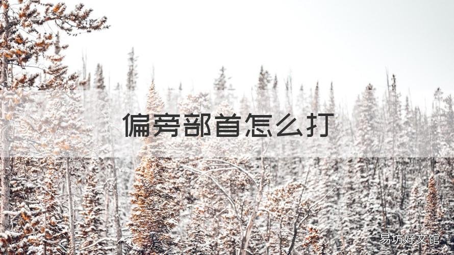 偏旁部首怎么打 ppt中偏旁部首怎么打