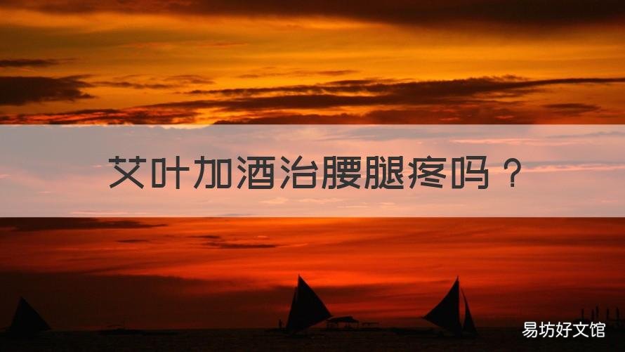 艾叶加酒治腰腿疼吗 艾叶和白酒能治腰疼吗