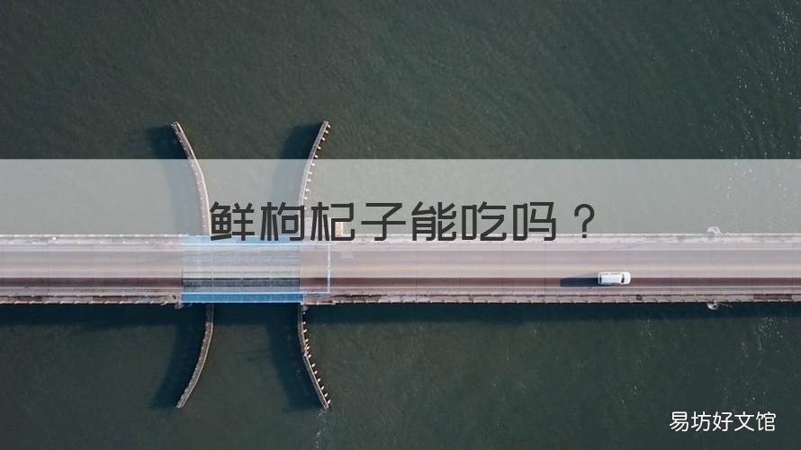 鲜枸杞子能吃吗 鲜枸杞子能吃吗怎么吃