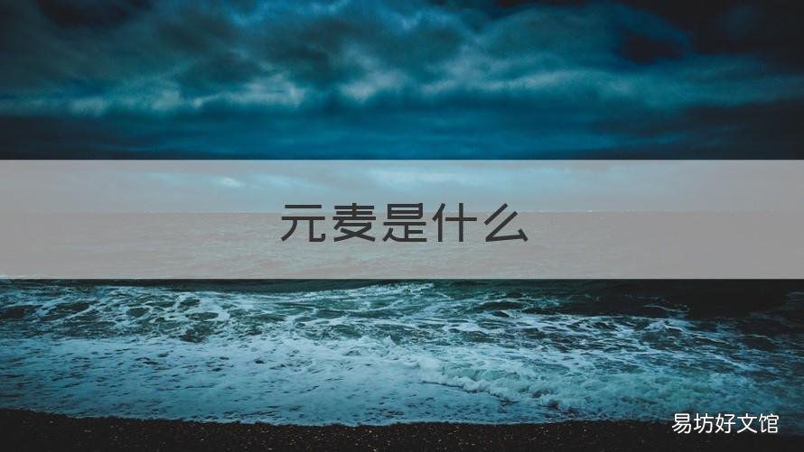 元麦是什么 元麦功效与作用