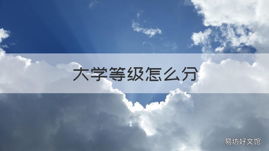 大学等级怎么分 大学等级怎么分的