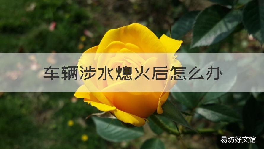 车辆涉水熄火后怎么办 车辆涉水熄火怎么办?