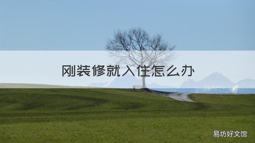刚装修就入住怎么办 刚装修就入住怎么办理