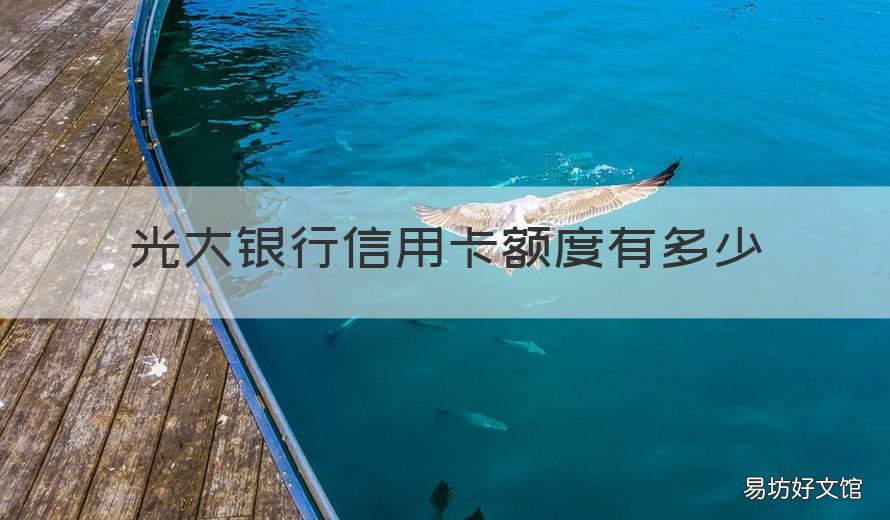 光大银行信用卡额度有多少 光大银行怎么看信用卡额度