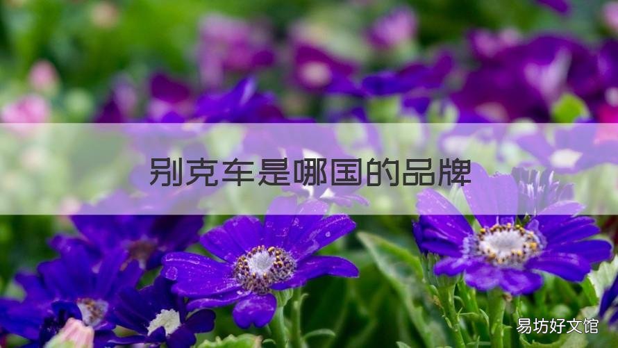 别克车是哪国的品牌 别克是哪个国家的品牌 别克是哪国车