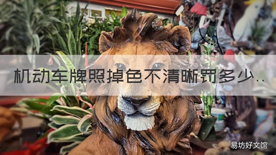 机动车牌照掉色不清晰罚多少 车牌颜色掉色了违法吗