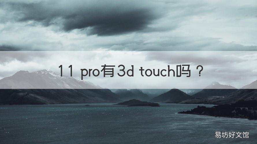 11 pro有3d touch吗 苹果11pro有3d touch吗
