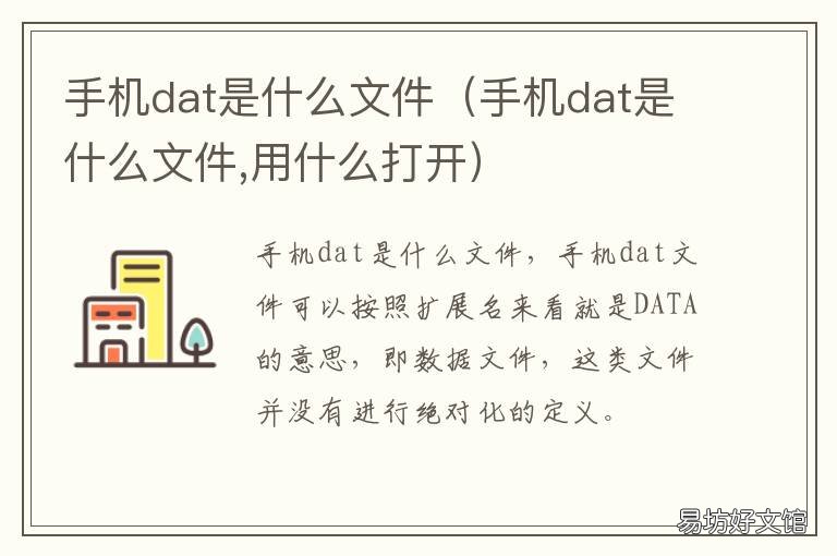 手机dat是什么文件
