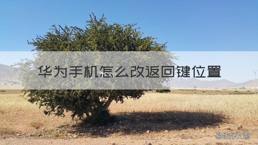 华为手机怎么改返回键位置 华为手机如何修改返回键位置