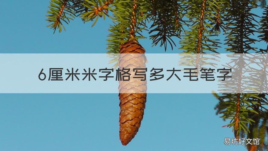 6厘米米字格写多大毛笔字 7.5cm米字格用多大毛笔