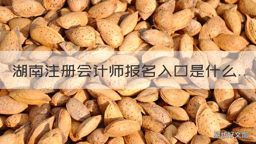 湖南注册会计师报名入口是什么 湖南注册会计师报名费