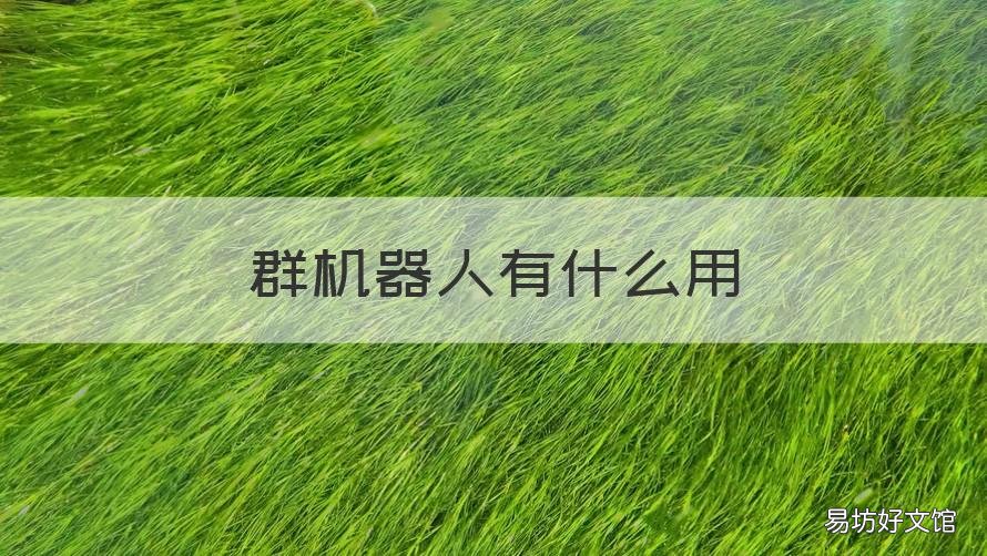 群机器人有什么用 群里机器人都有什么功能
