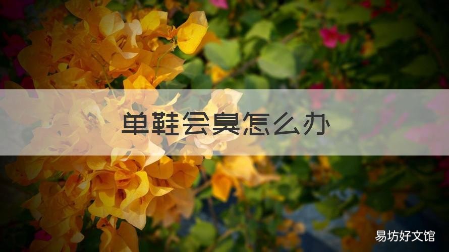 单鞋会臭怎么办 单鞋脚臭怎么办
