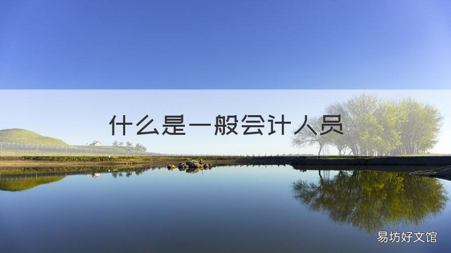 什么是一般会计人员 会计人员的定义是什么