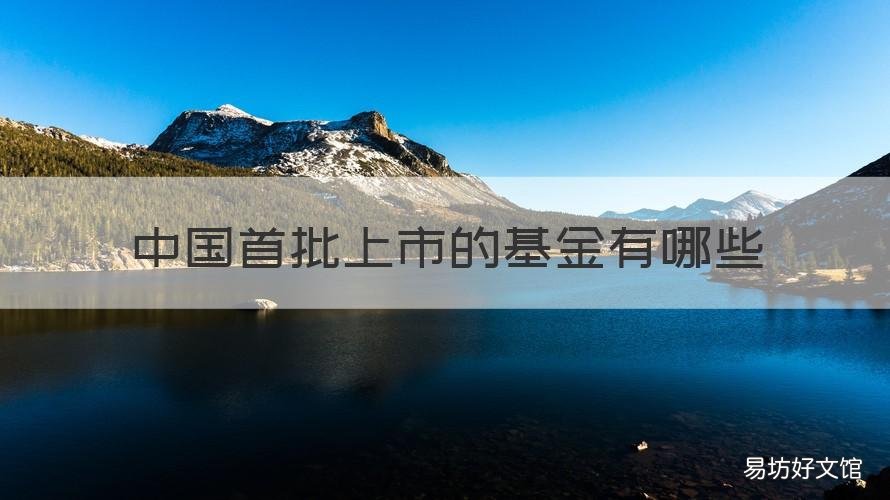 中国首批上市的基金有哪些 中国首批上市的基金有哪些股票