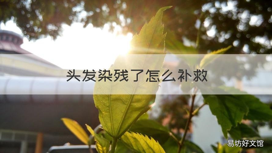 头发染残了怎么补救 头发染废了怎么补救