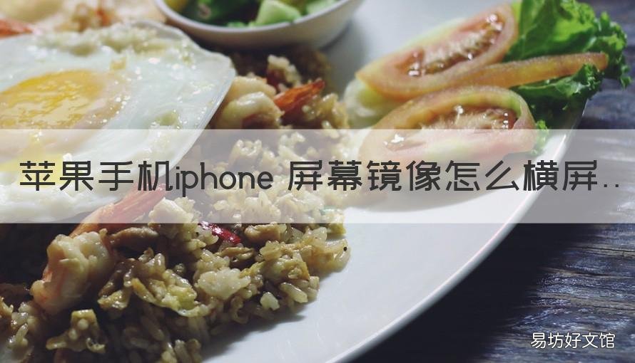 苹果手机iphone 屏幕镜像怎么横屏 苹果屏幕镜像怎么横屏