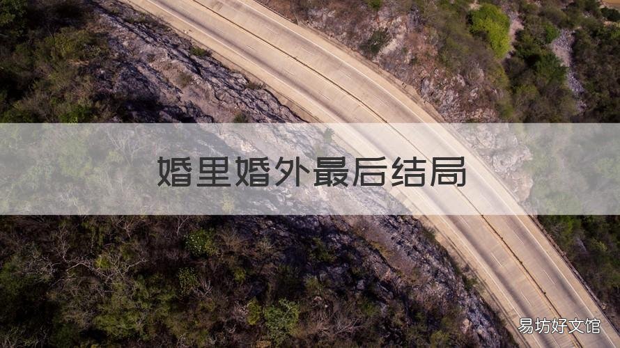 婚里婚外最后结局 婚外情最后的结局