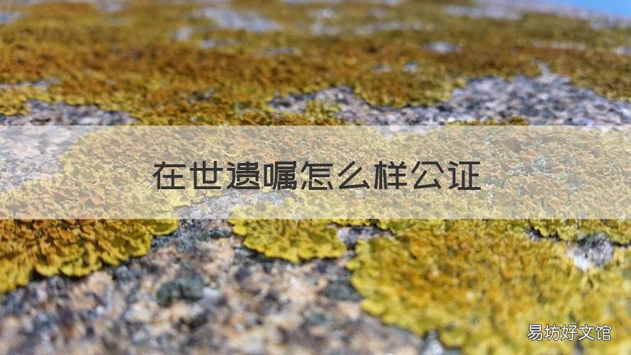 在世遗嘱怎么样公证 在世遗嘱怎么样公证有效