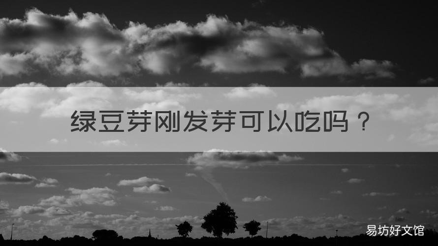 绿豆芽刚发芽可以吃吗 绿豆芽发了芽可以吃吗