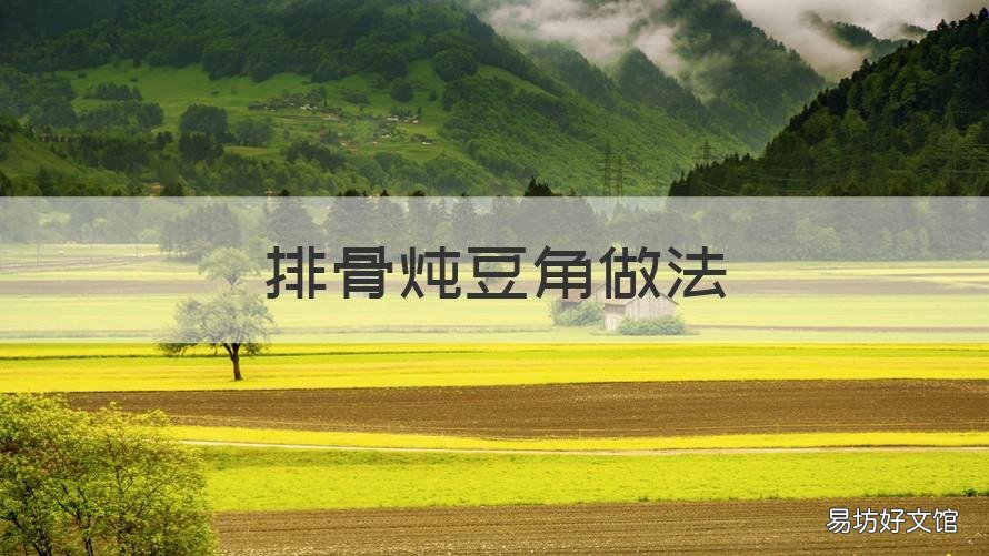 排骨炖豆角做法 铁锅排骨炖豆角的做法