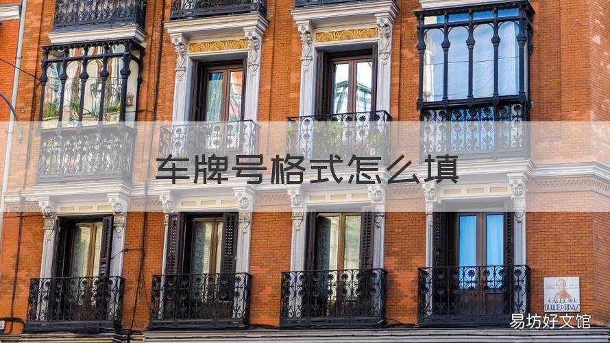 车牌号格式怎么填 车牌号码填写