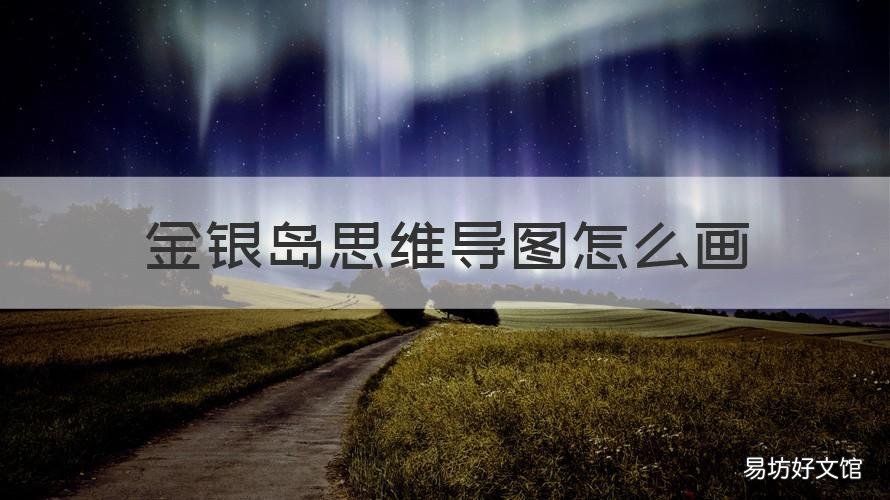 金银岛思维导图怎么画 金银岛思维导图怎么画,学生作品