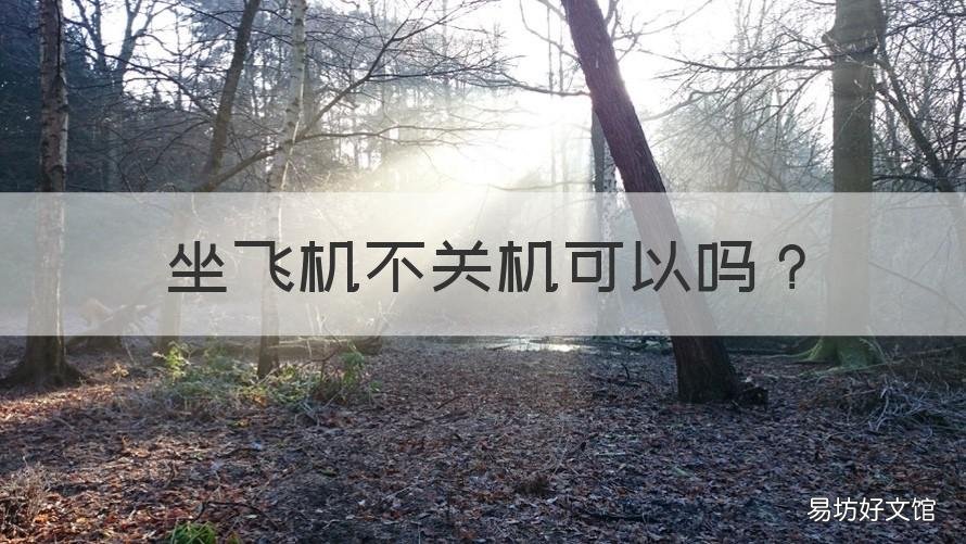 坐飞机不关机可以吗 坐飞机不关机行吗