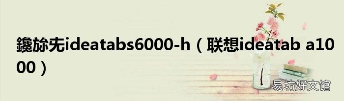 联想ideatab a1000 鑱旀兂ideatabs6000-h