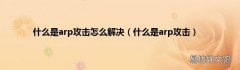 什么是arp攻击 什么是arp攻击怎么解决