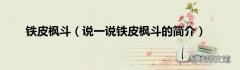 说一说铁皮枫斗的简介 铁皮枫斗