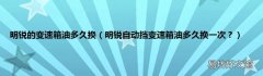 明锐自动挡变速箱油多久换一次？ 明锐的变速箱油多久换