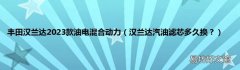 汉兰达汽油滤芯多久换？ 丰田汉兰达2023款油电混合动力