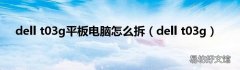 dell t03g dell t03g平板电脑怎么拆