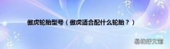 傲虎适合配什么轮胎？ 傲虎轮胎型号